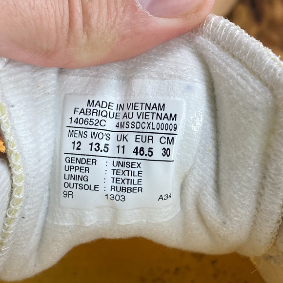 CONVERSE ALL STAR‎ AUCKLAND RACER LOW MEN SNEAKERS ORANGE/YELLOW 140652C SIZE 12 - Picture 9 of 10